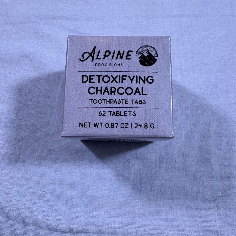 Alpine Provisions Detoxifying Charcoal Toothpaste Tabs 62 Tablets